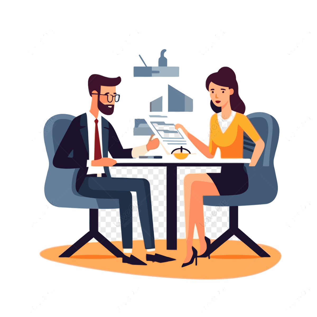 consulting-clipart-businessman-and-woman-sitting-at-table-talking-and_545477_wh1200
